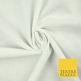 LUXURY SOFT 100% PURE COTTON SQUARE 60SQ PLAIN DYED FABRIC DRESS CRAFT MATERIAL
