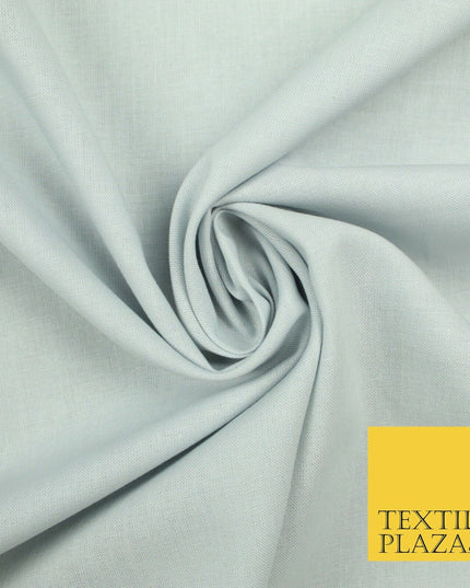 LUXURY SOFT 100% PURE COTTON SQUARE 60SQ PLAIN DYED FABRIC DRESS CRAFT MATERIAL