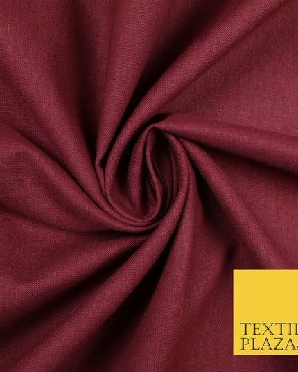 LUXURY SOFT 100% PURE COTTON SQUARE 60SQ PLAIN DYED FABRIC DRESS CRAFT MATERIAL