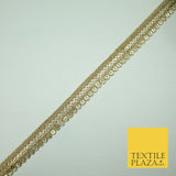 Gold Fancy 2 Row Matt Sequin Swag Trim Border Indian Ethnic (X424)