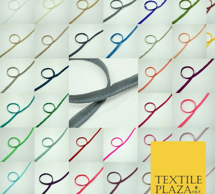 40 COLOURS - 10mm Flanged Insertion Piping Cord Edging Border Trim - PER METRE