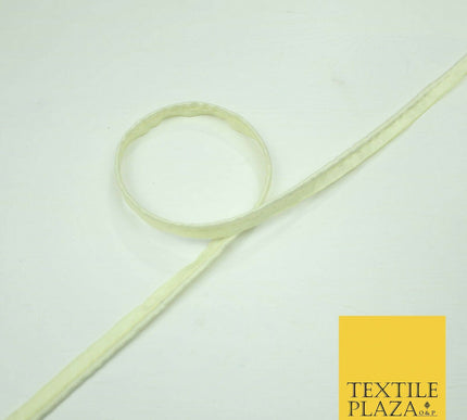 40 COLOURS - 10mm Flanged Insertion Piping Cord Edging Border Trim - PER METRE