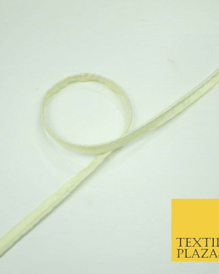40 COLOURS - 10mm Flanged Insertion Piping Cord Edging Border Trim - PER METRE