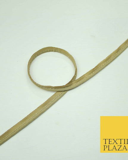 40 COLOURS - 10mm Flanged Insertion Piping Cord Edging Border Trim - PER METRE