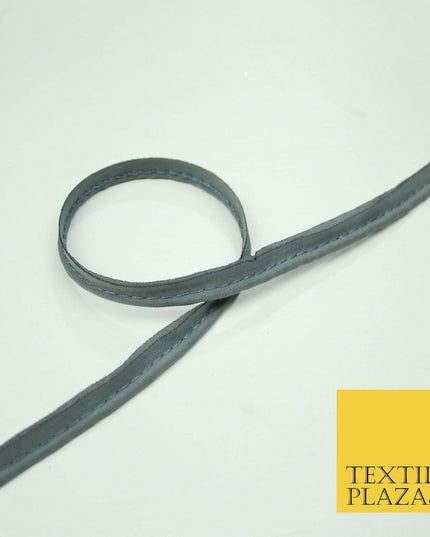 40 COLOURS - 10mm Flanged Insertion Piping Cord Edging Border Trim - PER METRE