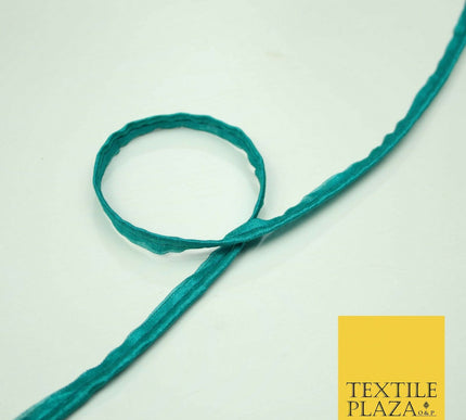 40 COLOURS - 10mm Flanged Insertion Piping Cord Edging Border Trim - PER METRE