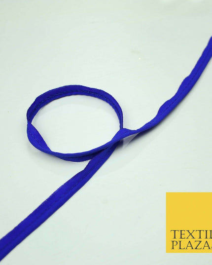 40 COLOURS - 10mm Flanged Insertion Piping Cord Edging Border Trim - PER METRE
