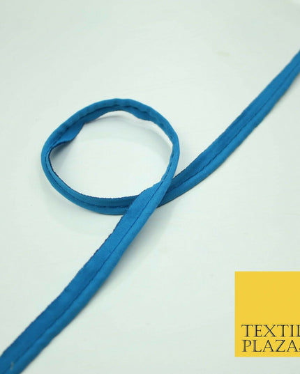 40 COLOURS - 10mm Flanged Insertion Piping Cord Edging Border Trim - PER METRE