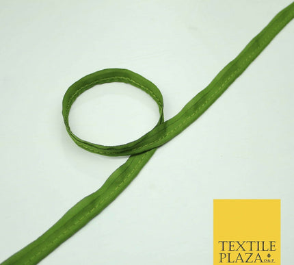 40 COLOURS - 10mm Flanged Insertion Piping Cord Edging Border Trim - PER METRE