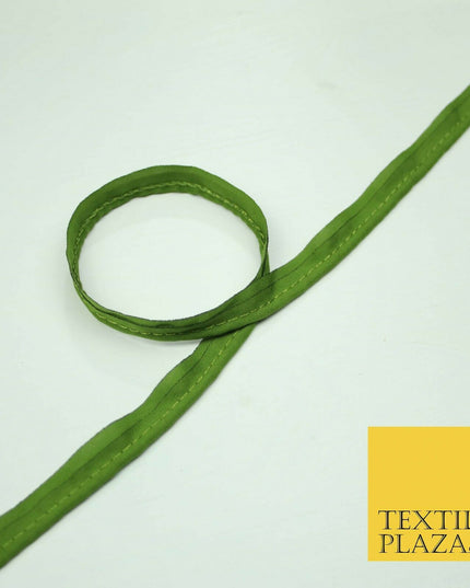 40 COLOURS - 10mm Flanged Insertion Piping Cord Edging Border Trim - PER METRE