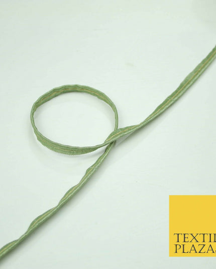 40 COLOURS - 10mm Flanged Insertion Piping Cord Edging Border Trim - PER METRE