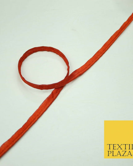 40 COLOURS - 10mm Flanged Insertion Piping Cord Edging Border Trim - PER METRE