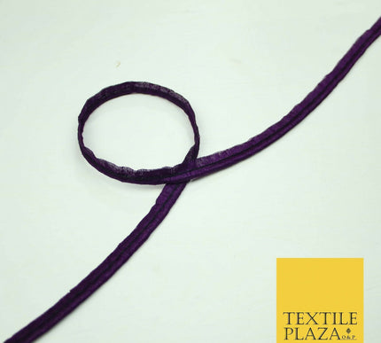 40 COLOURS - 10mm Flanged Insertion Piping Cord Edging Border Trim - PER METRE