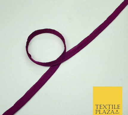 40 COLOURS - 10mm Flanged Insertion Piping Cord Edging Border Trim - PER METRE