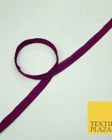 40 COLOURS - 10mm Flanged Insertion Piping Cord Edging Border Trim - PER METRE