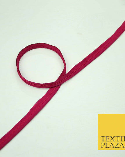 40 COLOURS - 10mm Flanged Insertion Piping Cord Edging Border Trim - PER METRE