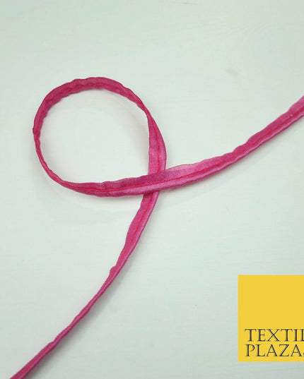 40 COLOURS - 10mm Flanged Insertion Piping Cord Edging Border Trim - PER METRE
