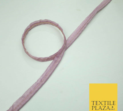 40 COLOURS - 10mm Flanged Insertion Piping Cord Edging Border Trim - PER METRE