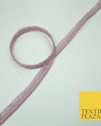 40 COLOURS - 10mm Flanged Insertion Piping Cord Edging Border Trim - PER METRE