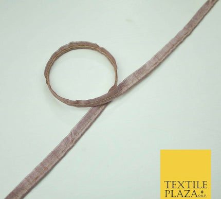 40 COLOURS - 10mm Flanged Insertion Piping Cord Edging Border Trim - PER METRE