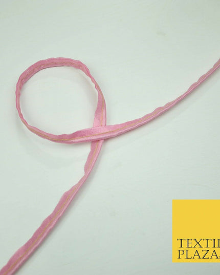 40 COLOURS - 10mm Flanged Insertion Piping Cord Edging Border Trim - PER METRE