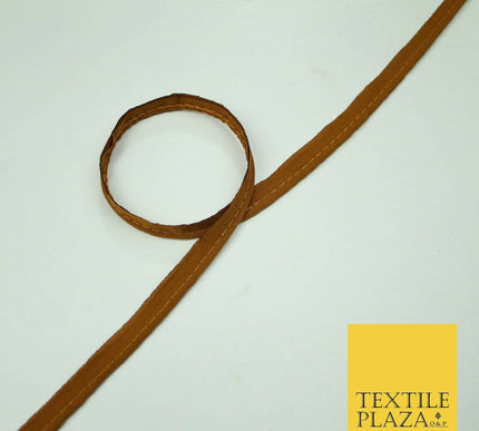 40 COLOURS - 10mm Flanged Insertion Piping Cord Edging Border Trim - PER METRE