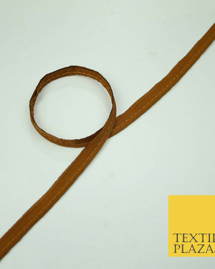 40 COLOURS - 10mm Flanged Insertion Piping Cord Edging Border Trim - PER METRE