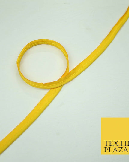 40 COLOURS - 10mm Flanged Insertion Piping Cord Edging Border Trim - PER METRE