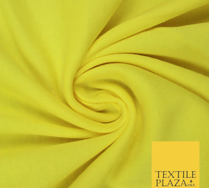 Yellow COTTON JERSEY FABRIC Plain Stretch Knit Tshirt Oeko Tex Dress Fabric 6095