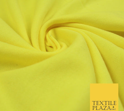 Yellow COTTON JERSEY FABRIC Plain Stretch Knit Tshirt Oeko Tex Dress Fabric 6095