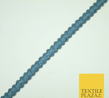 30 COLOURS - 1cm Soft Thread Woven Plait Border Braided Ribbon Trim - PER METRE