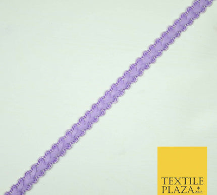 30 COLOURS - 1cm Soft Thread Woven Plait Border Braided Ribbon Trim - PER METRE