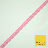 30 COLOURS - 1cm Soft Thread Woven Plait Border Braided Ribbon Trim - PER METRE