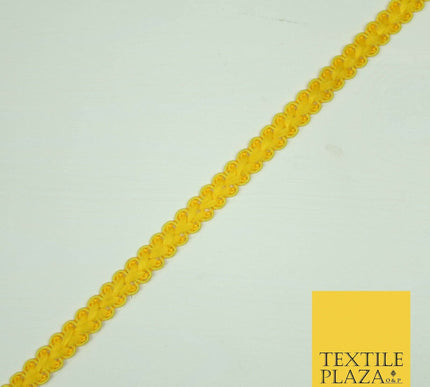 30 COLOURS - 1cm Soft Thread Woven Plait Border Braided Ribbon Trim - PER METRE