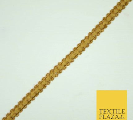 30 COLOURS - 1cm Soft Thread Woven Plait Border Braided Ribbon Trim - PER METRE