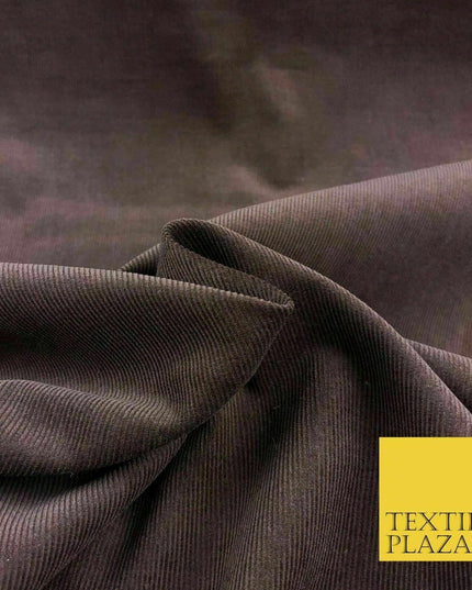 10 COLOURS -  Premium Plain Needlecord Fabric Babycord Corduroy Dress Craft 44"