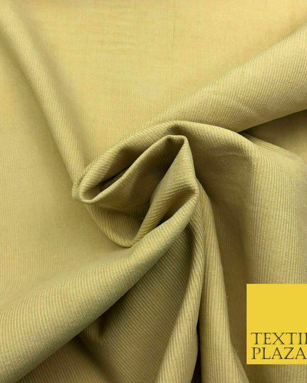 10 COLOURS -  Premium Plain Needlecord Fabric Babycord Corduroy Dress Craft 44"