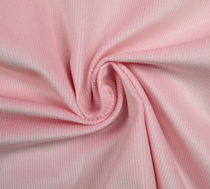 10 COLOURS -  Premium Plain Needlecord Fabric Babycord Corduroy Dress Craft 44"