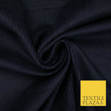 Navy / Light Blue Premium Medium 12 Wale Needlecord Fabric Corduroy Dress Craft