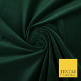 16 COLOURS- Plain 100% COTTON VELVET Fabric Non Stretch Material Dress Craft 45"