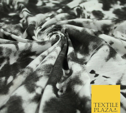 Mono Pink Psychedelic Wacky Tie Dye Abstract Soft Printed Stretch Jersey Fabric