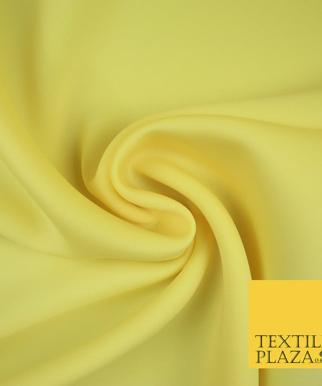 LEMON YELLOW Premium Plain 2mm Neoprene Fabric - Scuba Foam Material 150cm 6163
