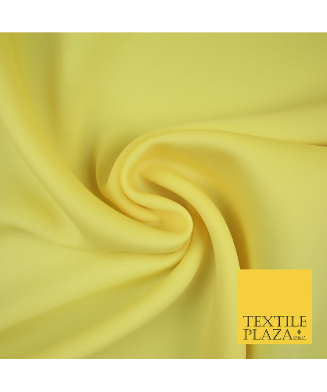 LEMON YELLOW Premium Plain 2mm Neoprene Fabric - Scuba Foam Material 150cm 6163