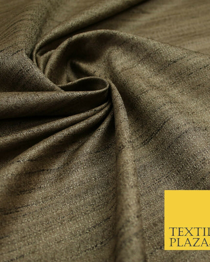 30 COLOURS Plain Dyed Slubbed Textured Faux Dupion Raw Silk 100%Polyester Fabric