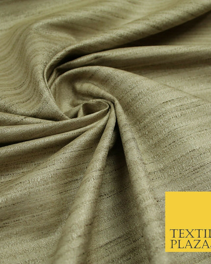 30 COLOURS Plain Dyed Slubbed Textured Faux Dupion Raw Silk 100%Polyester Fabric