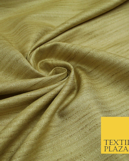30 COLOURS Plain Dyed Slubbed Textured Faux Dupion Raw Silk 100%Polyester Fabric