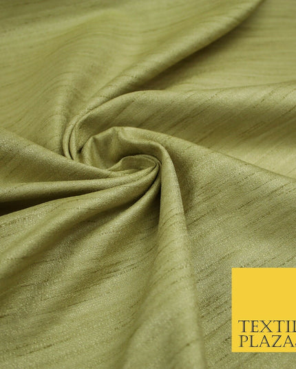 30 COLOURS Plain Dyed Slubbed Textured Faux Dupion Raw Silk 100%Polyester Fabric