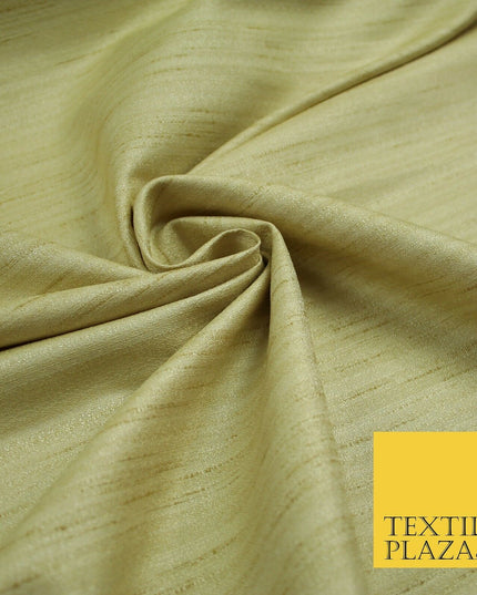 30 COLOURS Plain Dyed Slubbed Textured Faux Dupion Raw Silk 100%Polyester Fabric