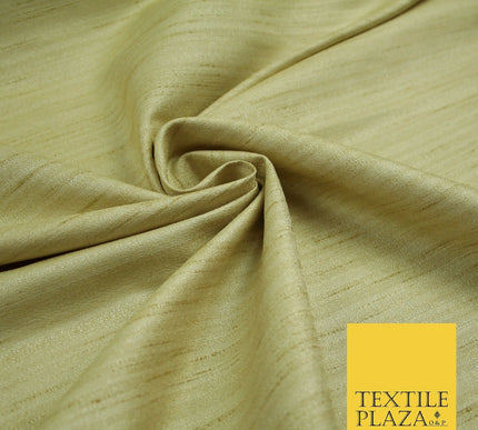 30 COLOURS Plain Dyed Slubbed Textured Faux Dupion Raw Silk 100%Polyester Fabric