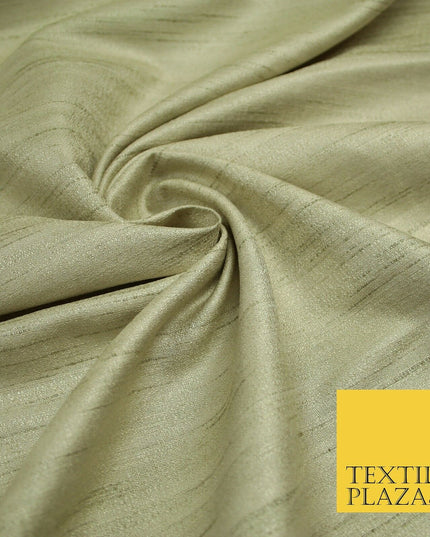 30 COLOURS Plain Dyed Slubbed Textured Faux Dupion Raw Silk 100%Polyester Fabric